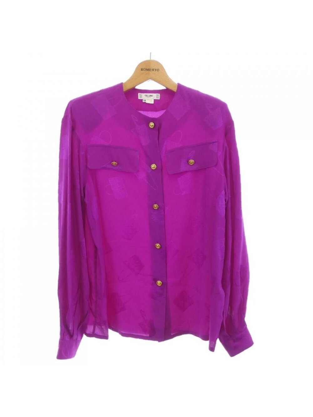 Celine Vintage Shirt Purple
